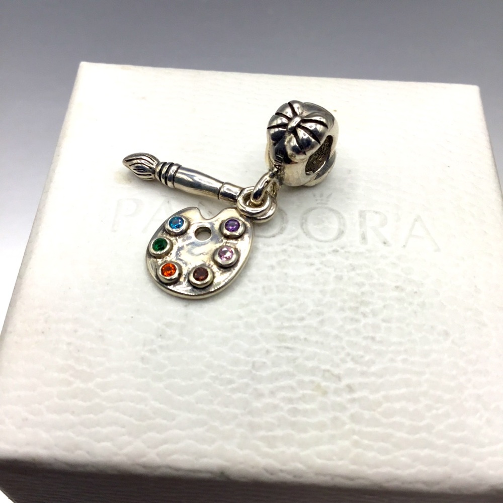 Pandora Silver Artist Palette Charm